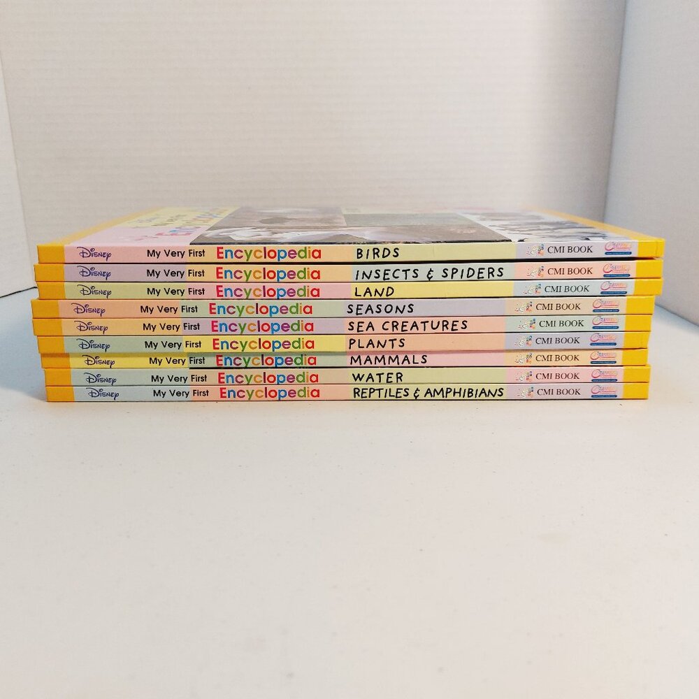 Disney's My Very First Encylopedia Hardcover Books,  Lot of 9